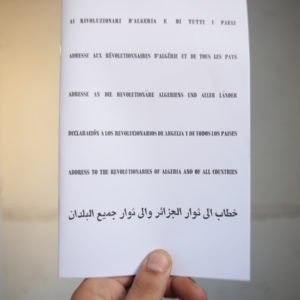 Rivoluzione Zanj + Ai rivoluzionari d'Algeria e di tutti i paesi